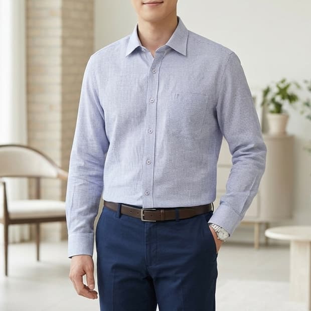 [105]닥스 마이크로체크 스트레치 셔츠