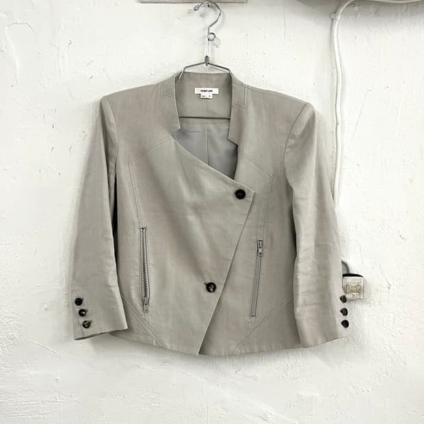 헬무트랭 린넨 모터 자켓