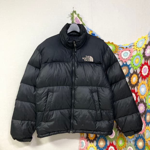노스페이스 눕시 700필 구스다운 숏패딩 _ 블랙 90