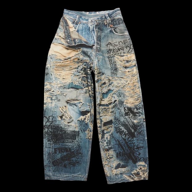 Acne studios 아크네스튜디오 블루 슈퍼 배기 데님