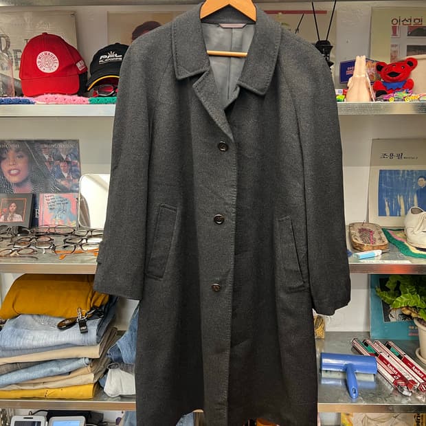 Pure Cashmere 100% Charcoal Coat