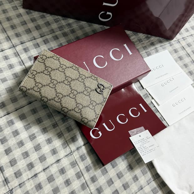 (OS) Gucci 구찌 GG 로고 오거나이저 카드지갑 베이지