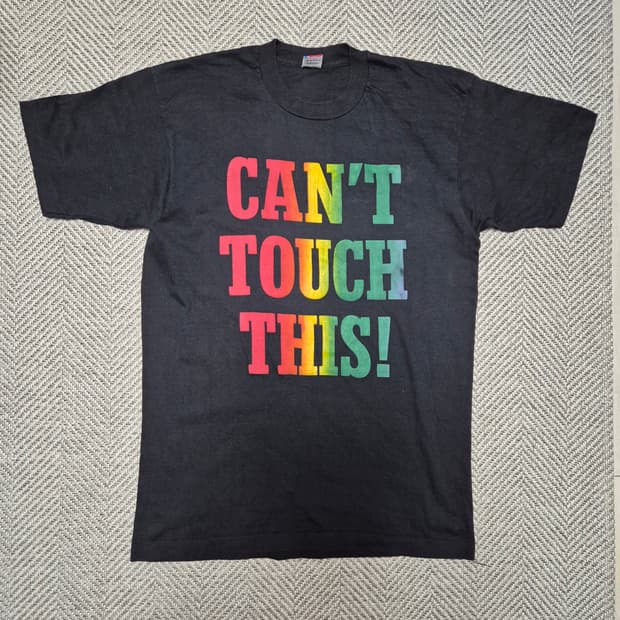 90s CAN'T TOUCH THIS 싱글스티치 티셔츠 (XL)