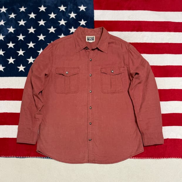 컨버스 빈티지 린넨셔츠 Converse Linen Blend Shirt.