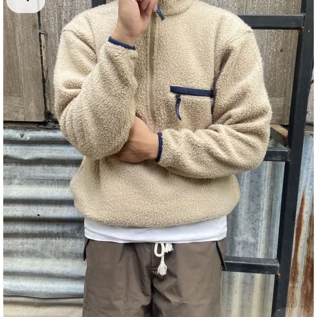 80s 빈티지 칸예 엘엘빈 플리스 ll bean fleece