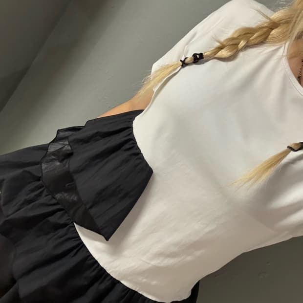 frill layered detail t-shirt