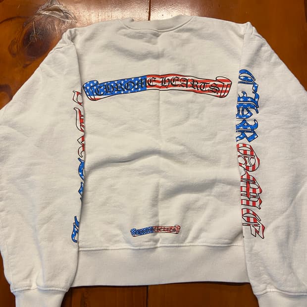 크롬하츠 매티보이 성조기 맨투맨 사이즈 xs