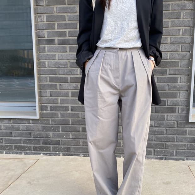 마스큘린 더블자켓 블랙