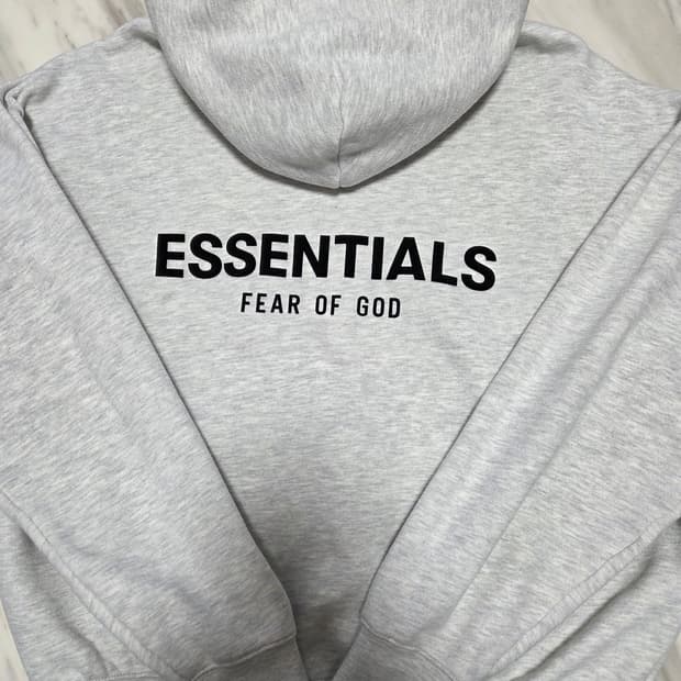 피오갓에센셜 오버핏 후드티