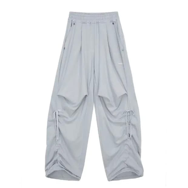 허그유어스킨 와이드 조거팬츠 HS 그레이시블루