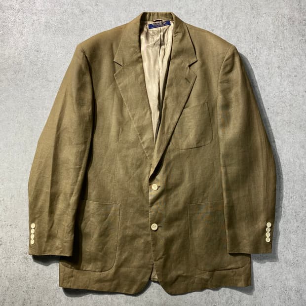 [L-XL] 90s 브룩스 브라더스 페이디드 리넨 투버튼 자켓
