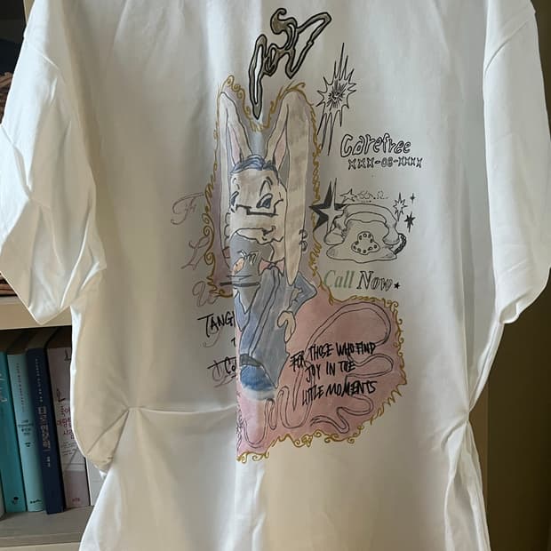 Rabbit Ruched Top / WHITE