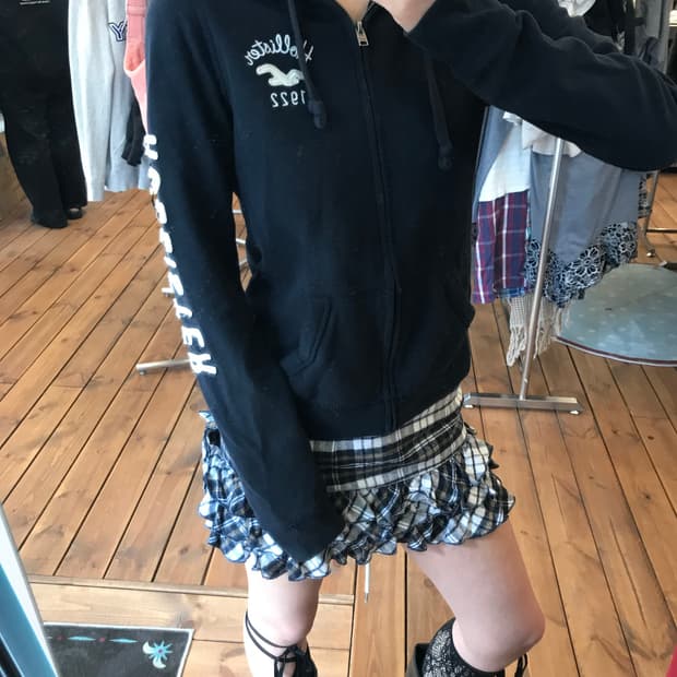 홀리스터 레터링 후드집업