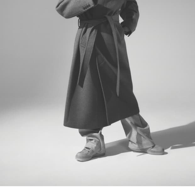 유아인x무신사 캐시미어 블렌드 오버사이즈 발마칸 맥시 코트 블랙 2XL