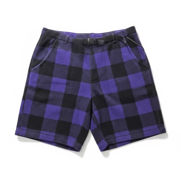 컬럼비아 체크 플리스 반바지 L