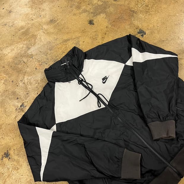 [정품/XL] 나이키 바람막이 블랙 화이트 b18