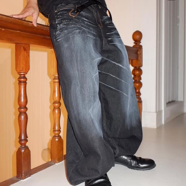 뉴치프시크dp pa washing baggy jeans