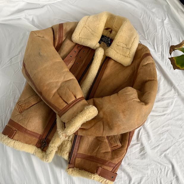 Schott B-3 무스탕 자켓 (Made in USA)