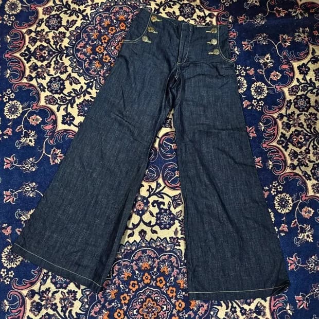  켈빈클라인 00's 빈티지 y2k 와이드부츠컷 생지 데님 팬츠