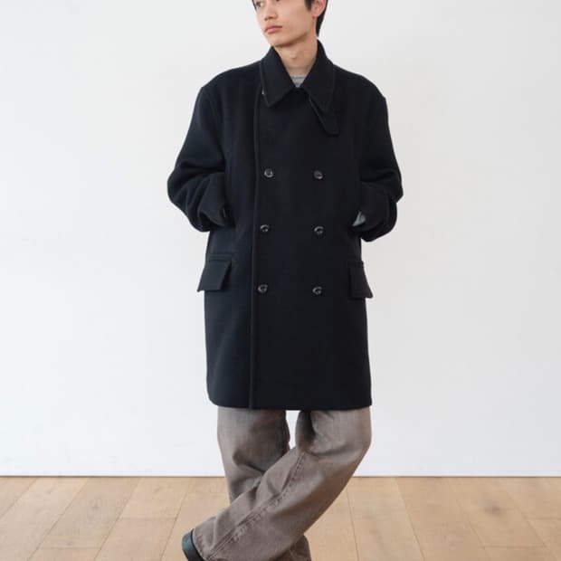 [구해요] h.a.m (함) pea coat black small 사요!