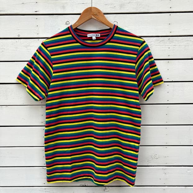 JW Anderson 유니클로 x JW앤더슨 스트라이프 반팔 티셔츠