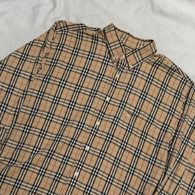 XL 버버리 클래식 베이지 긴팔 셔츠