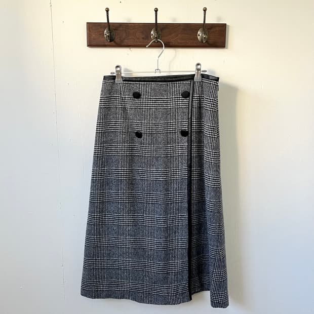 UNTITLED 하운드투스 울 스커트