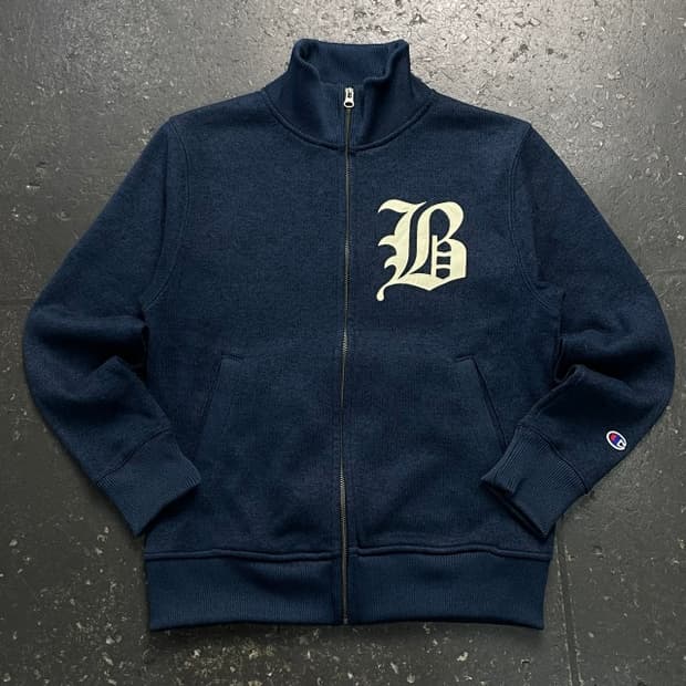 95 챔피언 일본판 블루택 리버스위브 집업 