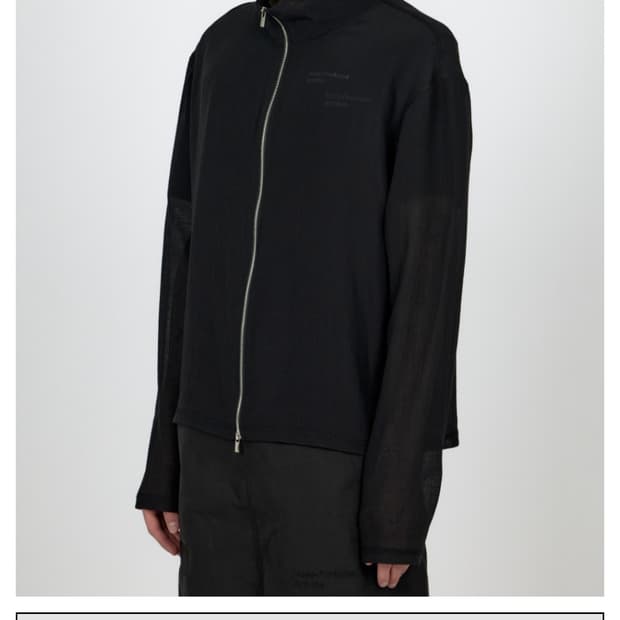 MPa VEIL CREPE ZIP JACKET (BLACK)