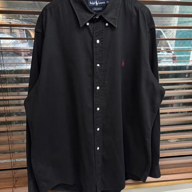 폴로 랄프로렌 블랙 버튼다운 셔츠 Polo Ralph Lauren