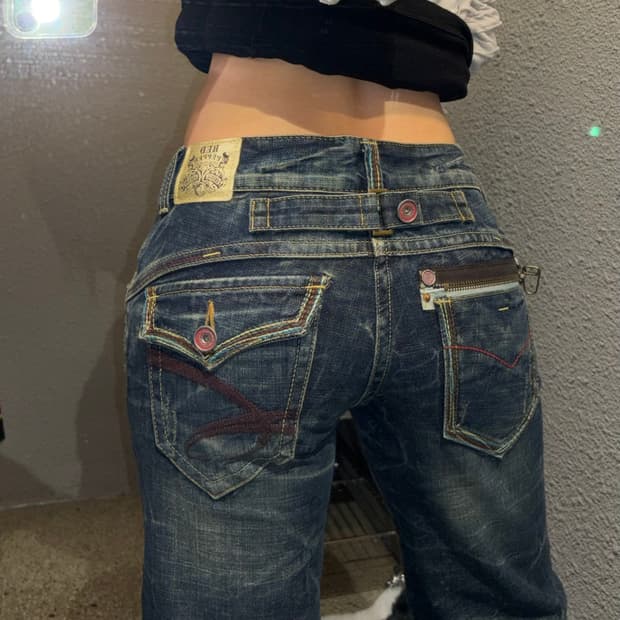 레드페퍼 부츠컷 데님팬츠