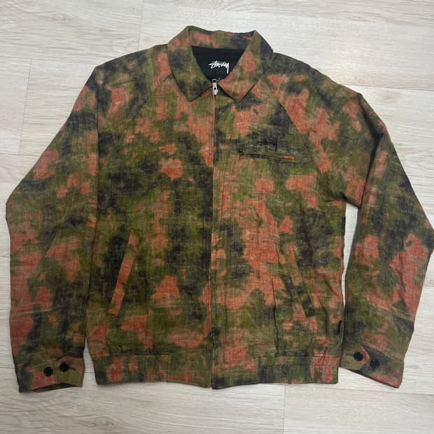 스투시 자카드 브라이언 자켓 s사이즈