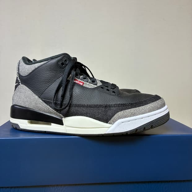 [260]나이키x리바이스 에어조던3 블랙 데님