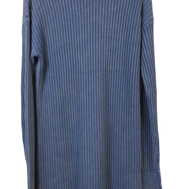 G-STAR 청색 골지 니트 롱 원피스