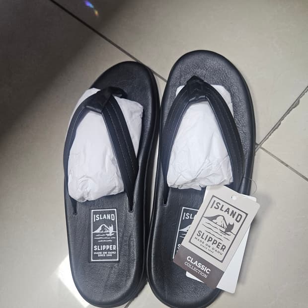 아일랜드슬리퍼 us12 285 레더블랙
