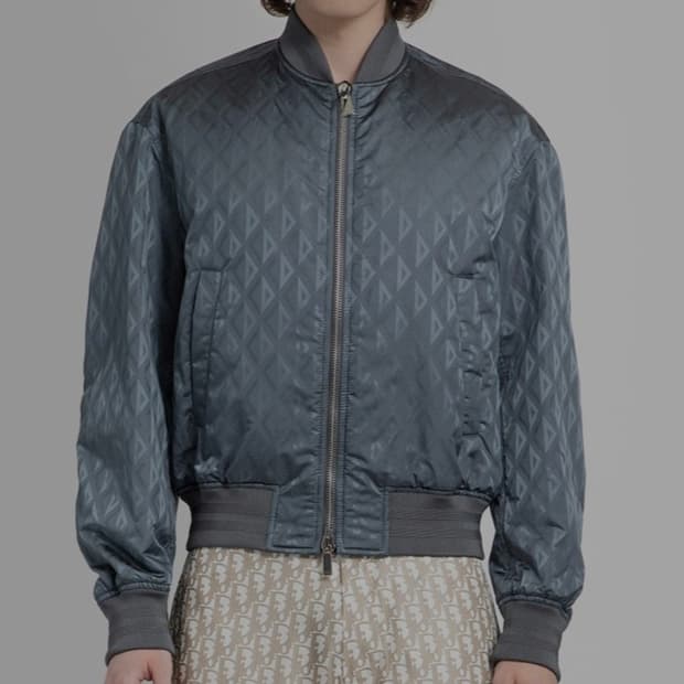 디올 옴므 봄버자켓 CD 그레이