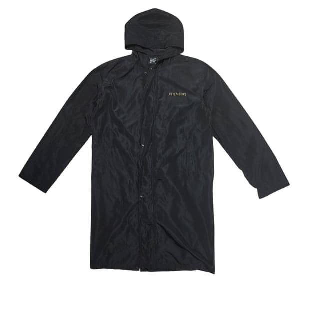 Vetements 베트멍 레인코트 후디드 우비 자켓 코트 