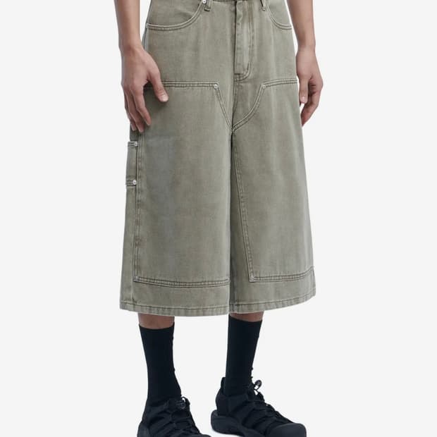 노매뉴얼 C.D.L BERMUDA PANTS - KHAKI 버뮤다팬츠