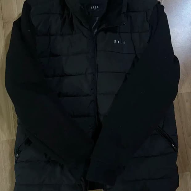 엘르 남자 니트패딩 