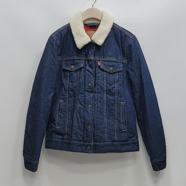 (새상품급) LEVI'S 리바이스 양털 구스 다운 청자켓 / 여 S
