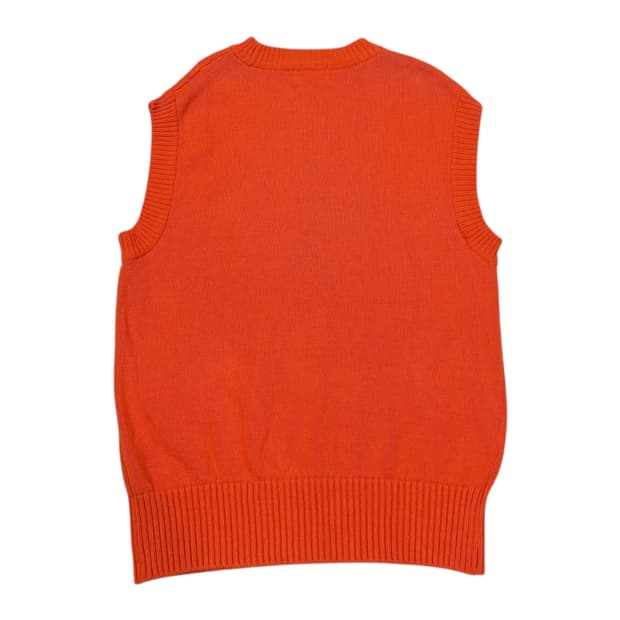 LEY 이에이 페리 니트조끼 베스트 오렌지 M
