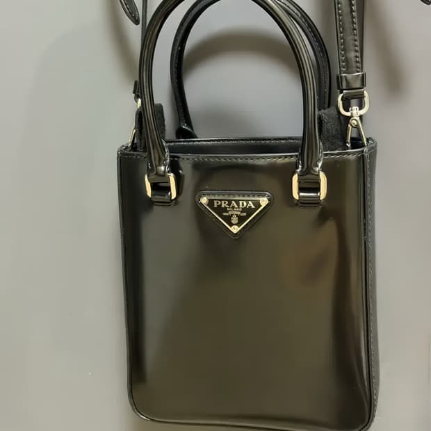 프라다 브러시드 레더 토트백 숄더백