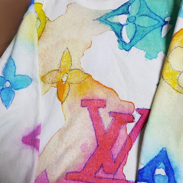 루이비통 워터컬러 모노그램 니트 맨투맨