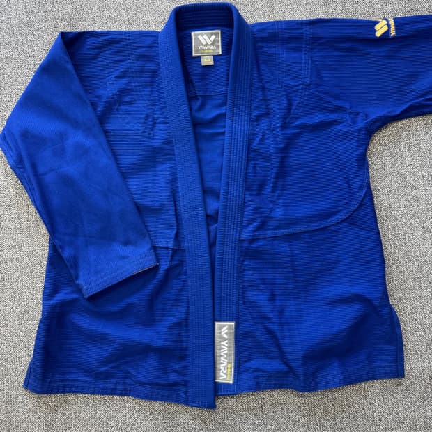 야와라 A-2 사이즈 파란색 주짓수 도복상의