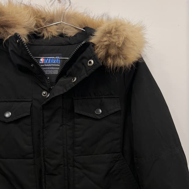 NBA 덕다운 멀티포켓 퍼 후드 쉐르파 패딩