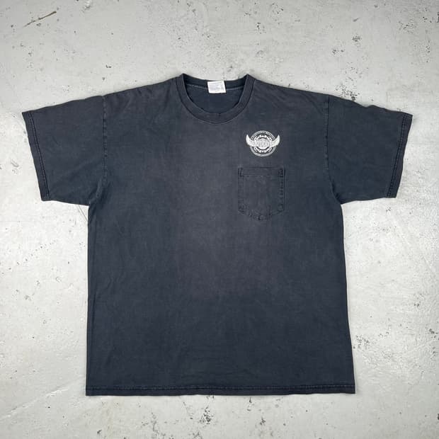 빈티지 2000 데이토나 비치 바이크 위크 포켓 반팔