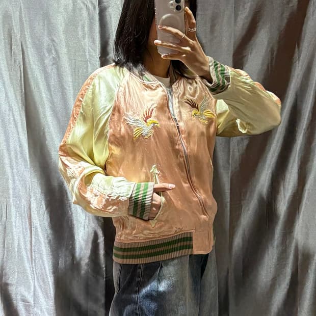 S 자수로고 글로시 배색 스카잔