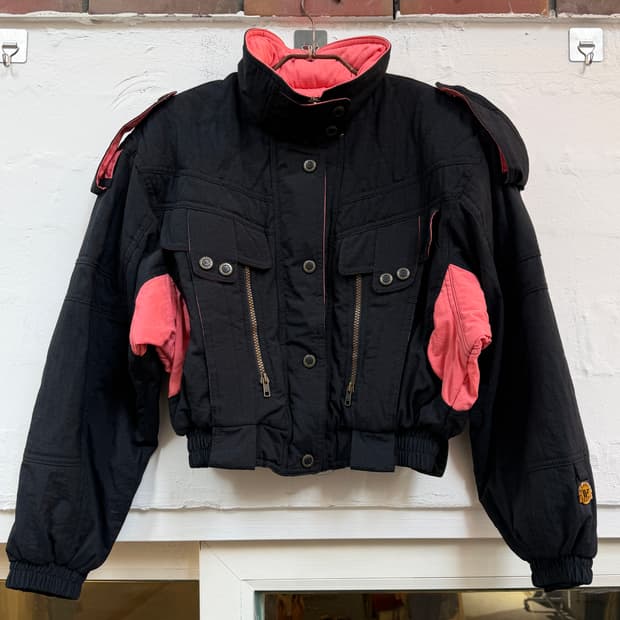 Windex 빈티지 스키 봄버 크롭 자켓 L