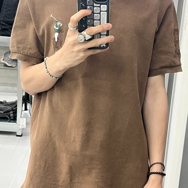 폴로 랄프 로렌 브라운 빅포니 카라티