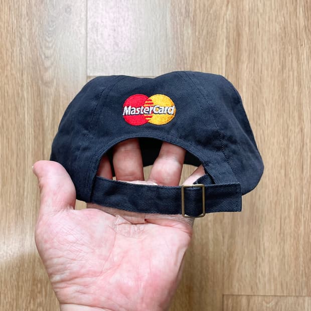 택포) USA 마스터카드 자수 로고 빈티지 볼캡 모자